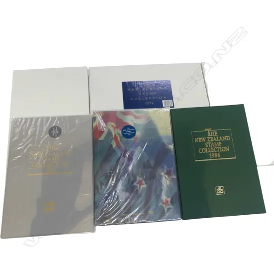 3 SEALED NZ POST 'THE NEW ZEALAND STAMP COLLECTION' BOOKS 1994, 1987, 1986