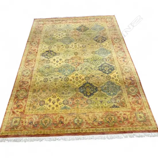 HAND KNOTTED HOME SPUN WOOL PILE ORIENTAL RUG 1770x2500mm