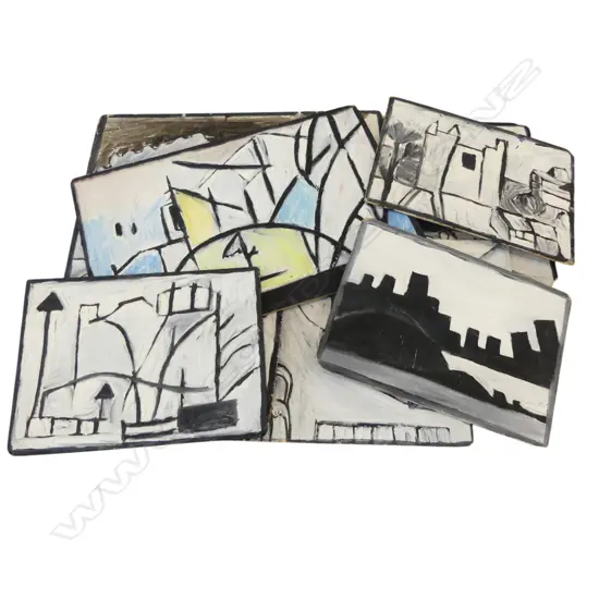 LEE FELTHAM,VARIOUS MONOCHROME STUDIES, ACRYLIC ON BOARD , LGST 600 X 480 MM, provenance below