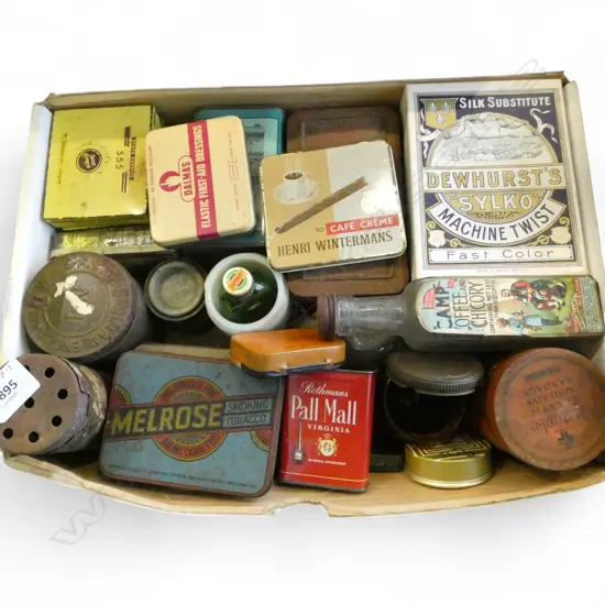ASST. VINTAGE ADVERTISING TOBACCO TINS etc