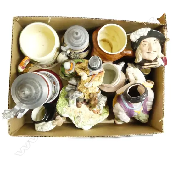 ASST. TOBY/CHARACTER JUGS etc INCLUDING HENRY VIII