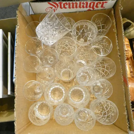 COLLECTION OF CUT CRYSTAL GLASSWARE Incl. STUART CRYSTAL