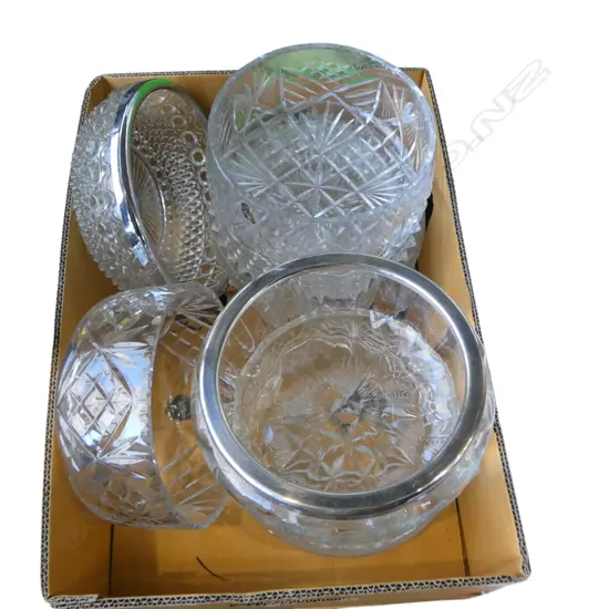 8 CRYSTAL BOWLS