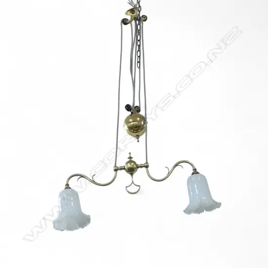 RISE & FALL BRASS LIGHT W.620mm