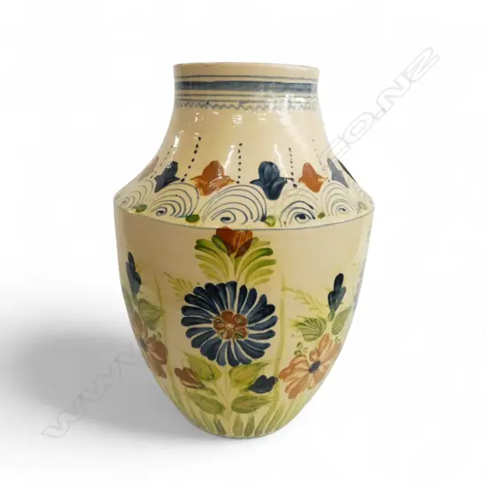 HAND PAINTED HUNGARIAN KOROND VASE C.1920s H.350mm