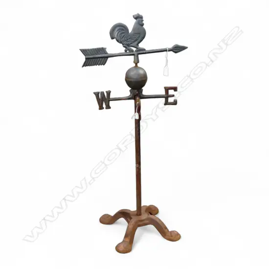 METAL GARDEN ROOSTER WEATHERVANE H.900mm