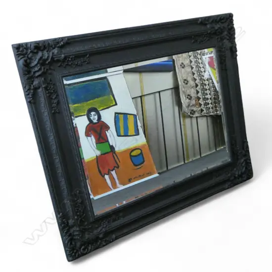 LG BLACK PAINTED MIRROR 1140x1390mm