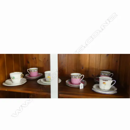 6 SHELLEY CHINA CSPS MIXED PATS