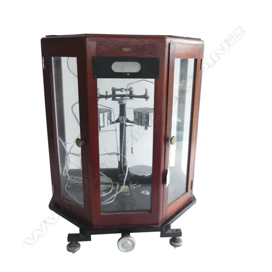 CASED SCALES, BAIRD & TATLOCK LONDON H.480mm