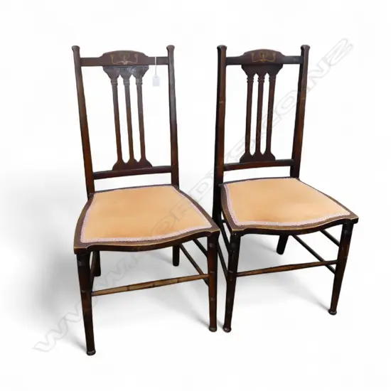 PR INLAID EDWARDIAN ART CHAIRS H.910mm