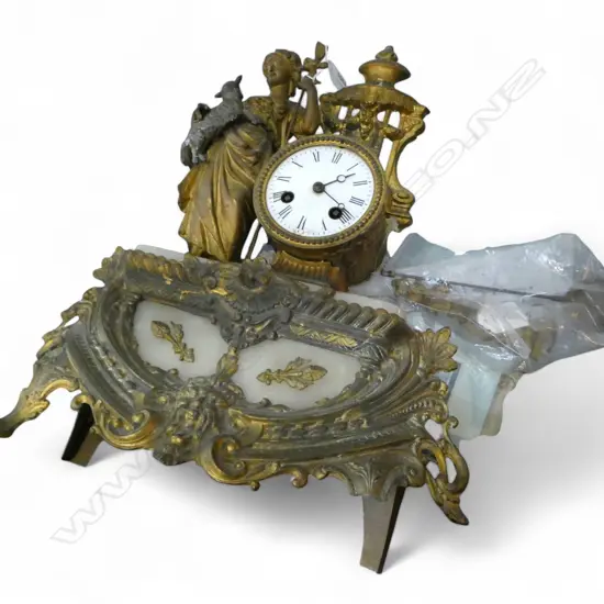 ORNATE MANTEL CLOCK H.450mm FAULT