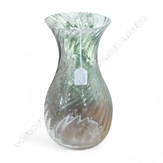 DARTINGTON 'RIPPLE' LEAD CRYSTAL VASE H.265mm