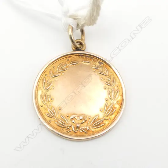 9ct ROSE GOLD 1948 FOB MEDALLION 7.2gms
