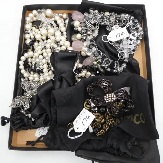 4 MIMCO COSTUME MULTI STRAND NECKLACES