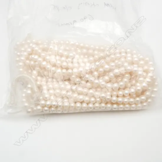 MULTIPLE STRANDS of 9mm FRESHWATER PEARLS , NEEDS RE-THREADING & CLASPS, 690gm