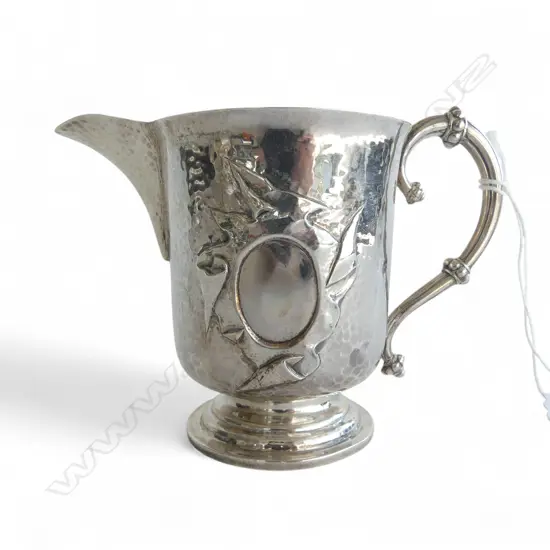 STG SILVER CREAM JUG, LONDON 1902, 156gms