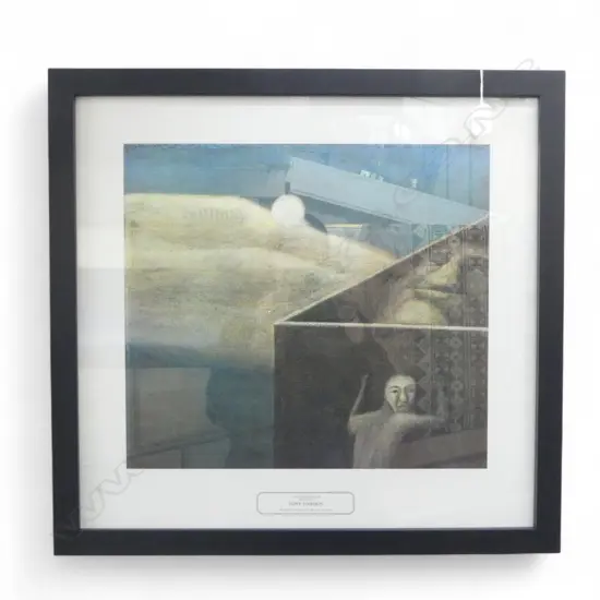 TONY FOMISON 'EACH MUST DECIDE' REPRODUCTION PRINT, 540 x 510mm, published by NZ Fine Art prints