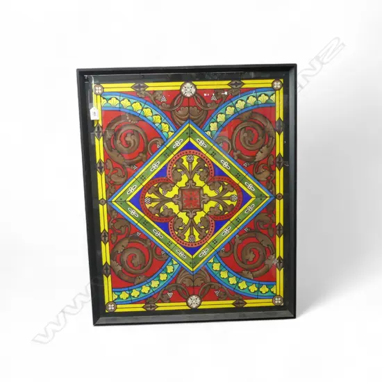 GAUCHE STAINED GLASS WINDOW H740 L590MM