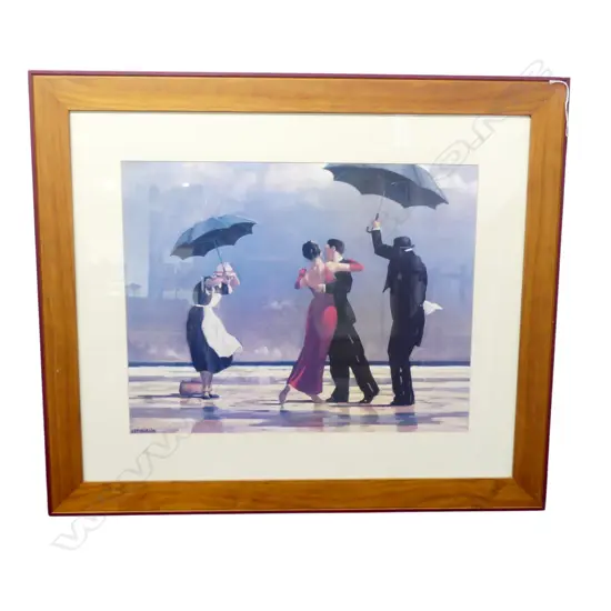 JACK VETTRIANO 'THE SINGING BUTLER' PRINT 475x605mm