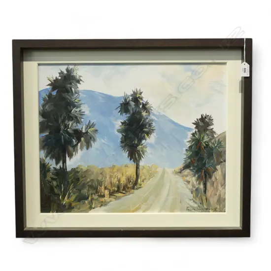 OIL ON BOARD SOUTH ISLAND RURAL SIGNED VEDA PORTEOUS H400 L480MM
