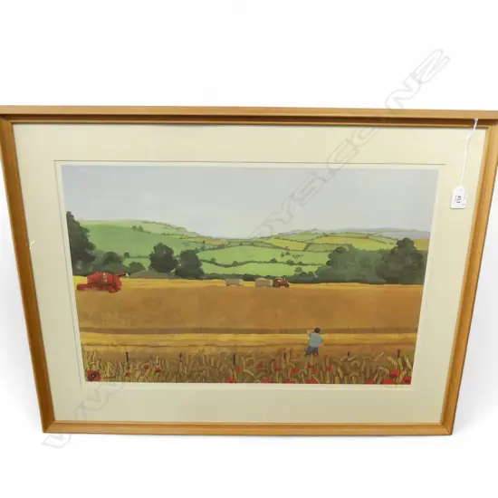 SIGNED REPRODUCTION 'PASTORAL SCENE' by MAGGIE ROWE, 400 x 600mm