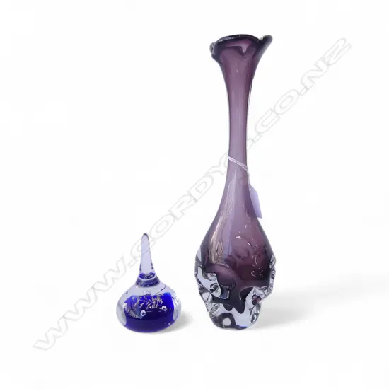 2 ART GLASS PCES H.300mm