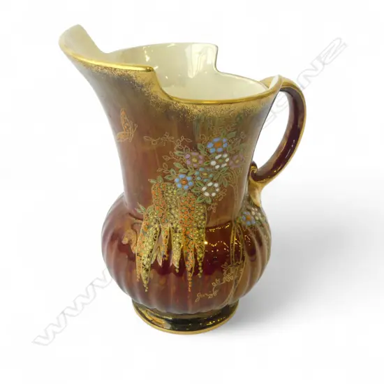 CROWN DEVON RED LUSTRE VASE H.170mm