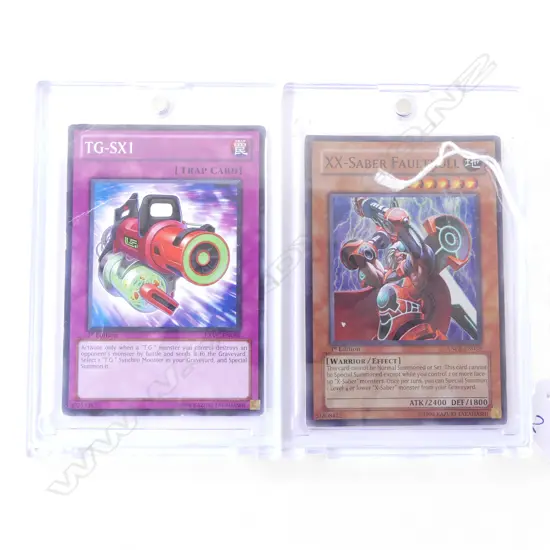 2 YU-GI-OH TRADING CARDS: XX SABER FAULTROLL, TG-SX1