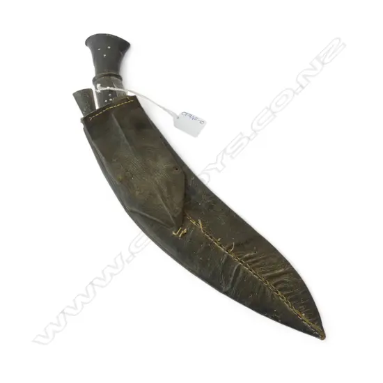 KUKRI BLADE IN LEATHER SHEATH L.400mm