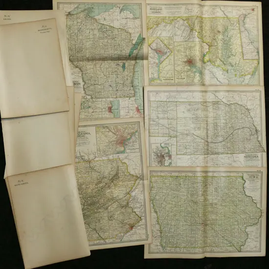 10 1897 MAPS OF AMERICAN STATES