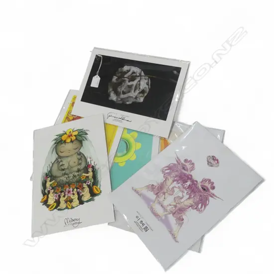 6 ART ACHE COLLECT DIGITAL PRINTS; 2x HYE RIM LEE, MISTERY TANJA MCMILLIAN, AIMEE RALFINI ETC 300x210mm