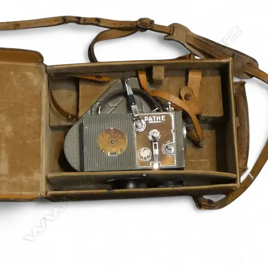 VINTAGE PATHE WEBO CAMERA, MADE IN FRANCE, CASED
