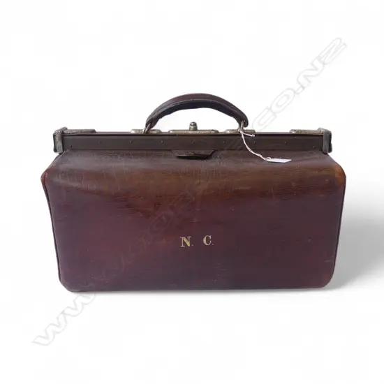 VINTAGE LEATHER DOCTORS BAG W.470mm