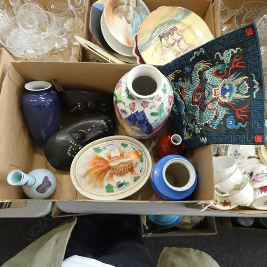 ASST. ORIENTAL CERAMICS; VASES ETC