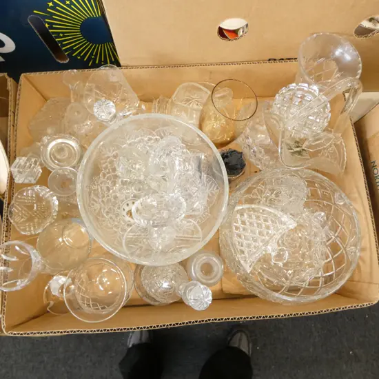 ASST. CUT CRYSTAL & GLASS Incl. TUDOR etc