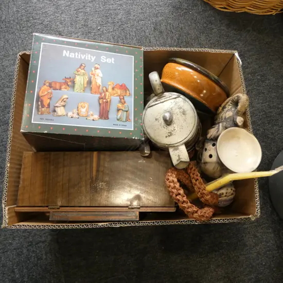 ASST. COLLECTABLES Incl. BOXED NATIVITY SET, FIJI SOUVENIR, etc