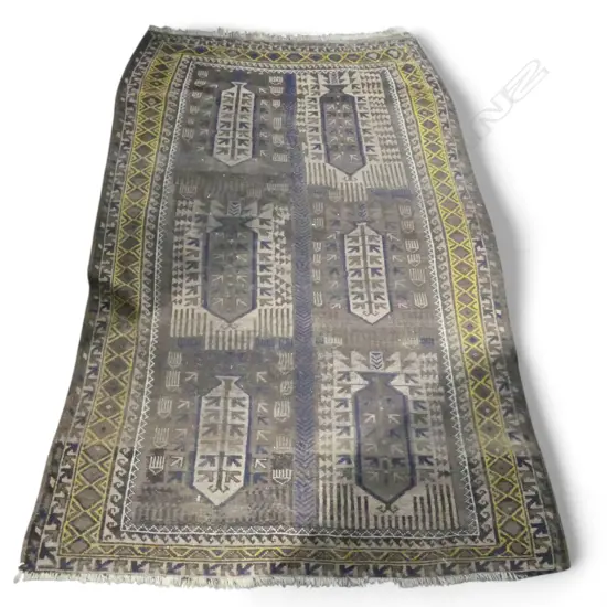 HAND KNOTTED ALL WOOL RUG 2150x1380mm