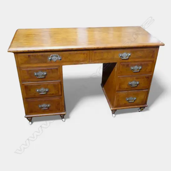 EDWARDIAN BURR DESK 1210x490x740mm