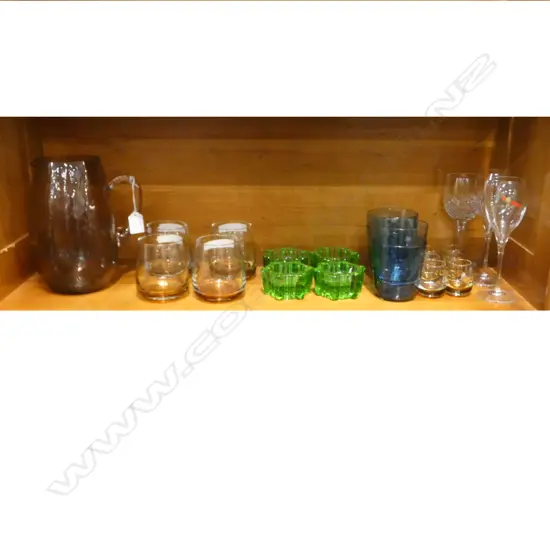 ASST. GLASSWARE; G.H. MUMM, PIANO STANDS, etc