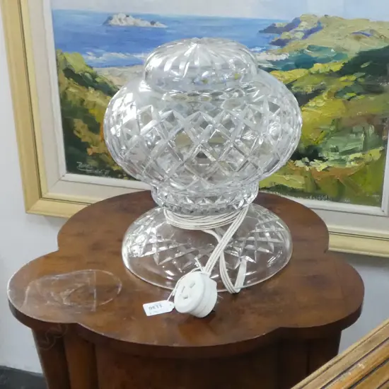 2 PART CRYSTAL LAMP H.280mm