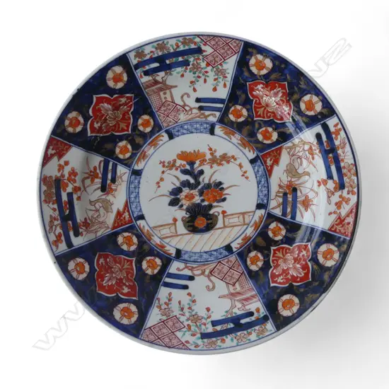 JAPANESE IMARI PLATE 310mm dia