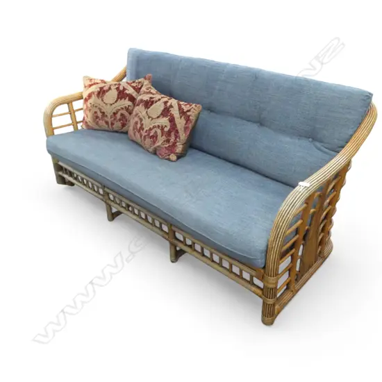 SOFA w. RATTAN FRAME 1800x800x850mm