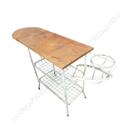 VINTAGE IRONING BOARD TABLE H.785mm