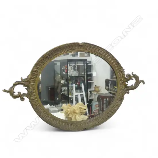LG OVAL MIRROR, GILT FRAME 1270x730mm minor losses