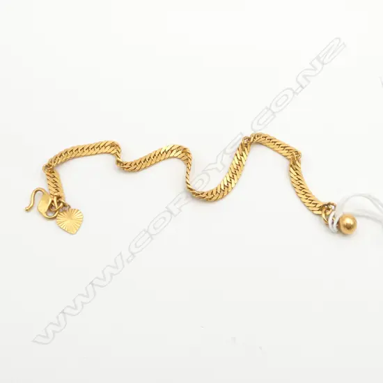 22ct GOLD BRACELET L.190mm 11.68gms