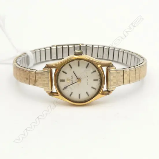 VINTAGE OMEGA DE VILLE LADIES WATCH gold plate running