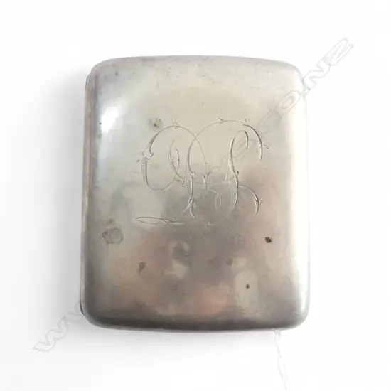 SILVER CIGARETTE CASE Birmingham 1908 103gms