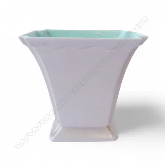 POOLE CHINA DECO SHAPED VASE H195MM