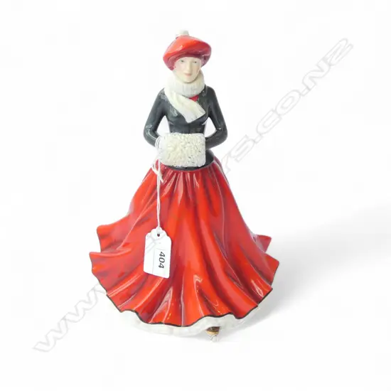 ROYAL DOULTON FIGURE FESTIVE SKATING H.220mm in box