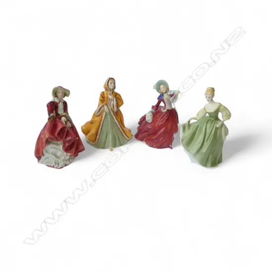 4 ROYAL DOULTON FIGURES; 'RACHEL', 'FAIR LADY', 'TOP O'THE HILL' & 'AUTUMN BREEZES' (FAULTS) H.200mm